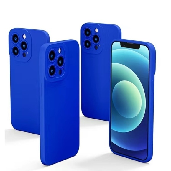 Royal Blue Silicone iPhone Case - Picture 1 of 5